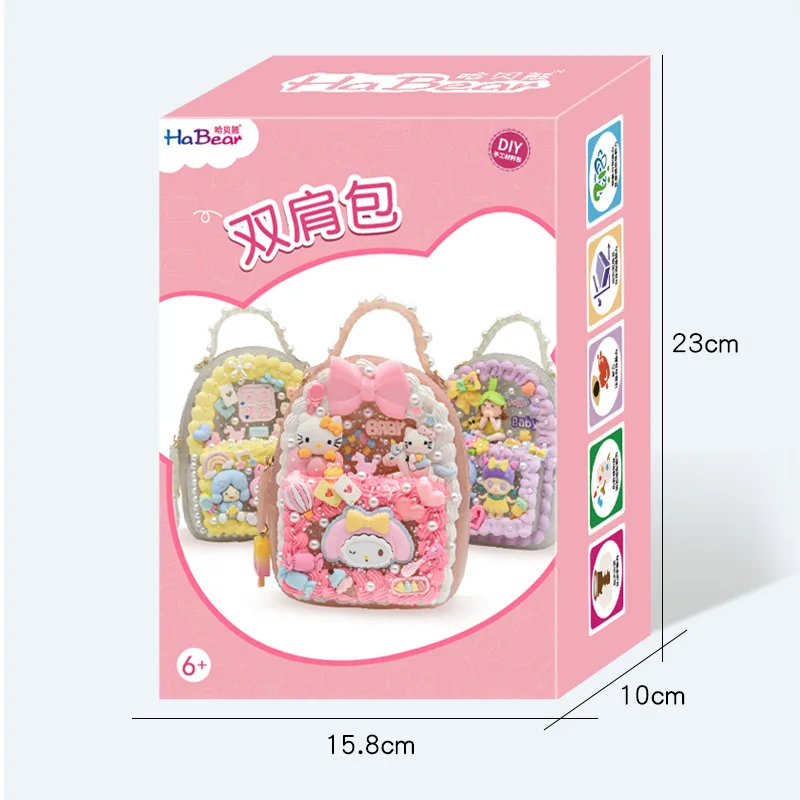 Sanrio Children's Handmade Material Bag Cream Glue Paste Trinkets