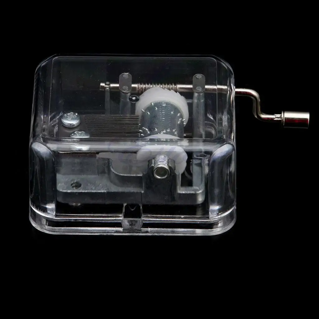 Hand Crank Music Box Movement 3-4pack Play Amazing Grace Silver