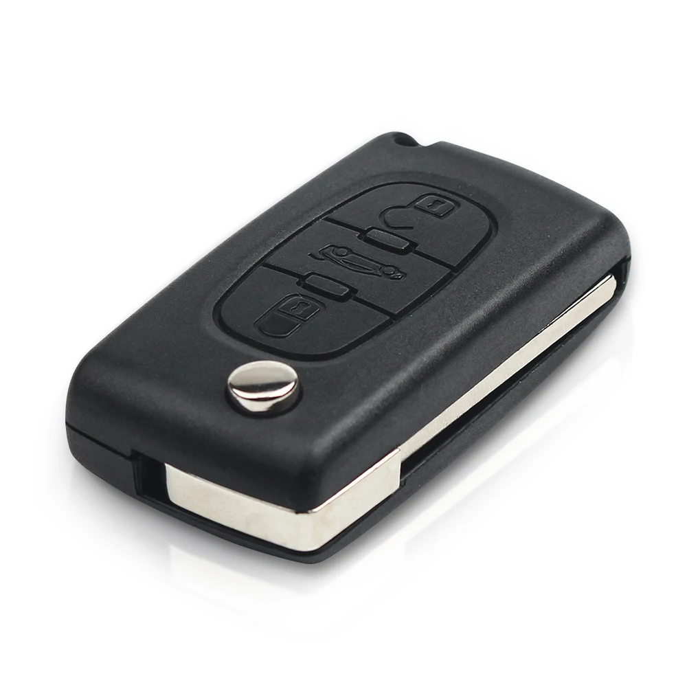 3 Button Remote Key CE0523/CE0536 for Peugeot 207 208 307 308 407 408 607 433MHZ ID46 PCF7941 HU83/VA2 Flip Car Key car remote key