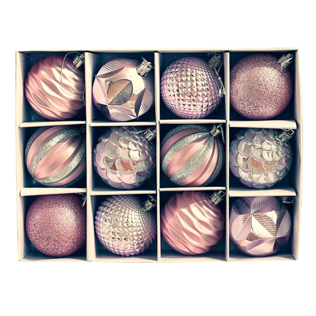 12PCS 6CM Christmas Ball Ornaments Tree Decorations For Holiday Wedding Party Christmas Home Decoration Products - Image 2