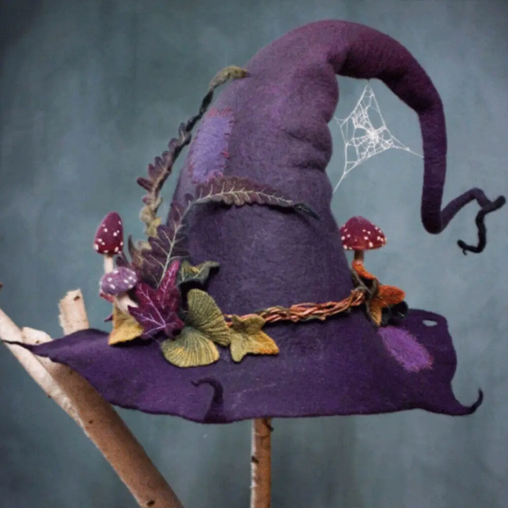 Chapeau de sorcière d'halloween unisexe, casquette à visière de magicien  pour hommes et femmes, couvre-chef de Cosplay pour fête d'halloween,  accessoires de Festival, décor - AliExpress
