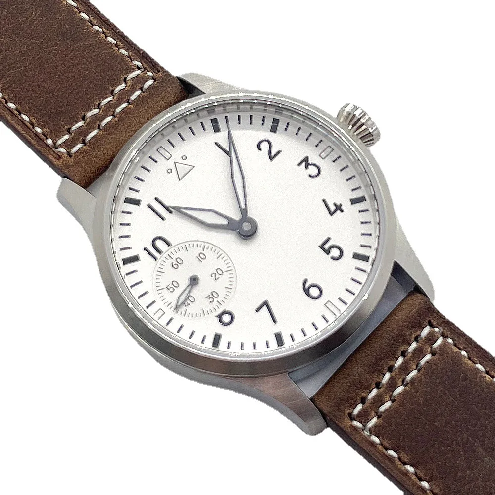 42mm  Men's Watch Seagull ST36 Manual Winding Mechanical Movement Sapphire Glass 316L Stainless Steel Case Fashion Luminous