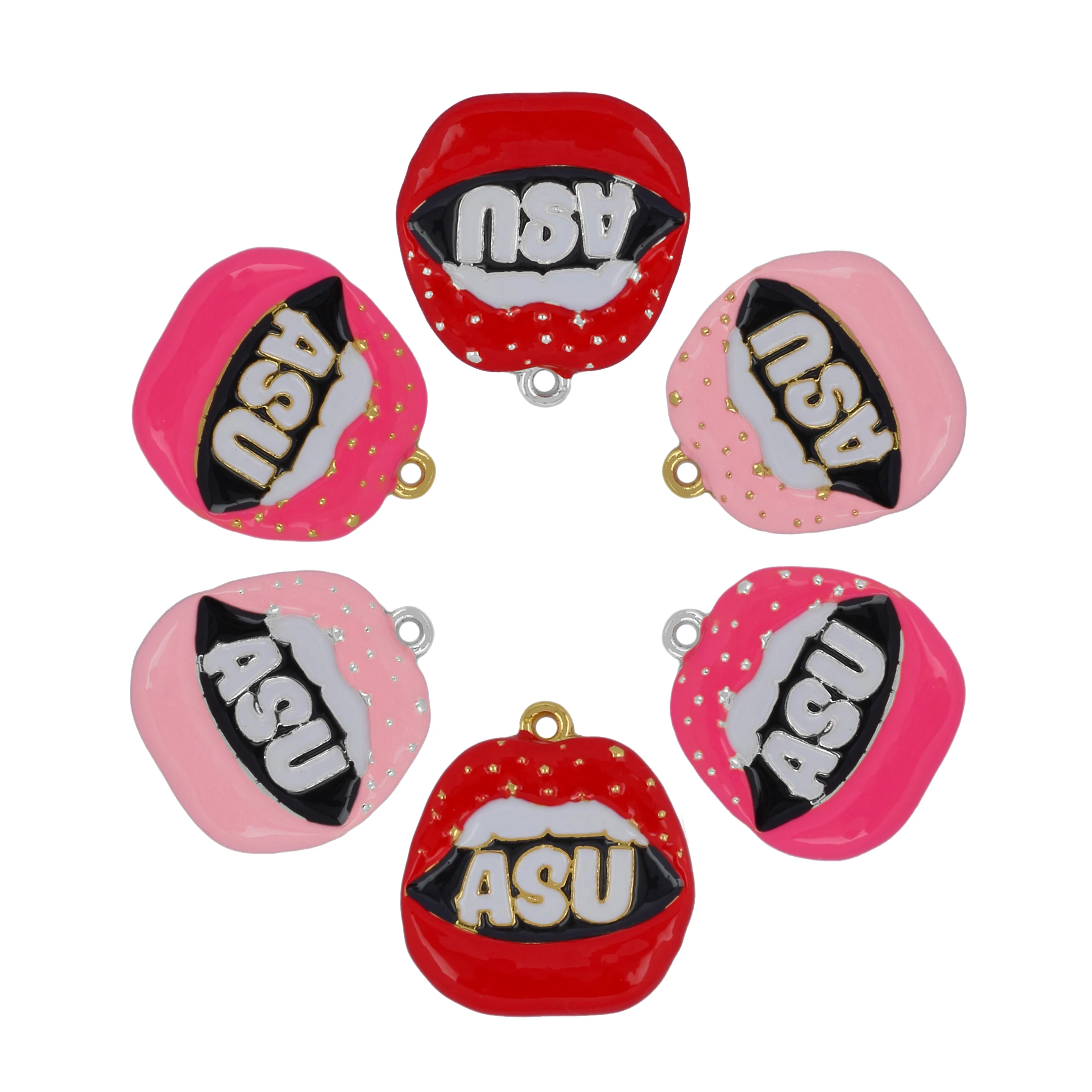 

Подвеска в виде губ для ожерелья, браслета, брелока, аксессуары для изготовления ювелирных изделий, 20 шт./лот