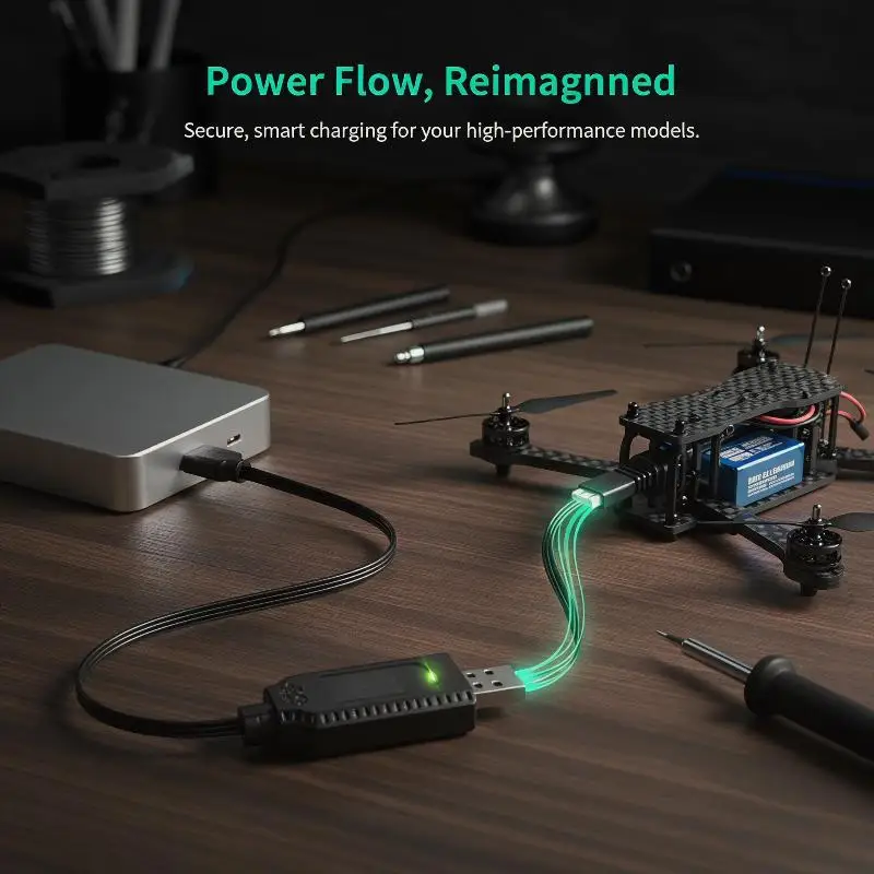 7.4V USB 리튬 배터리 충전기 케이블 XH-3P 스마트 충전식 리튬 이온 배터리 충전기 장난감 원격 제어 충전 어댑터