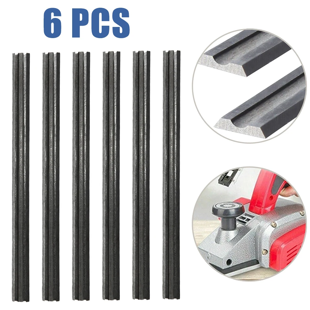 

Reliable Carbide Planer Blades For Woodworking 6pcs 82x55x1mm Reversible Blades For Mechanical And Electric Planer