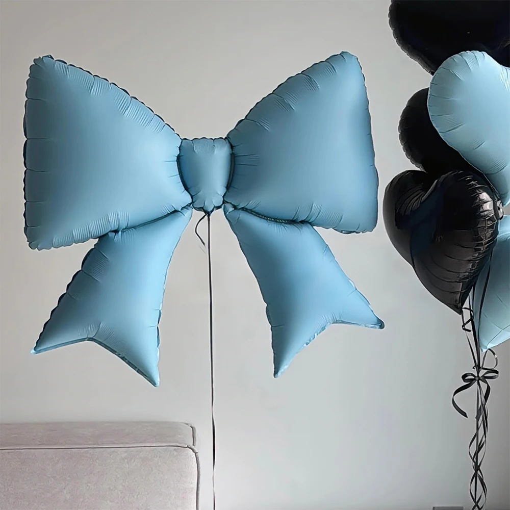 Sparkling Bow-Shaped Aluminum Foil Balloons