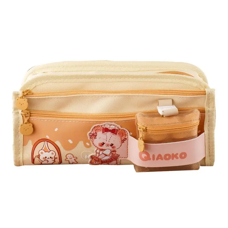 

Пенал большой емкости на молнии, чехол для ручек большой емкости, держатель-органайзер, большой чехол для карандашей