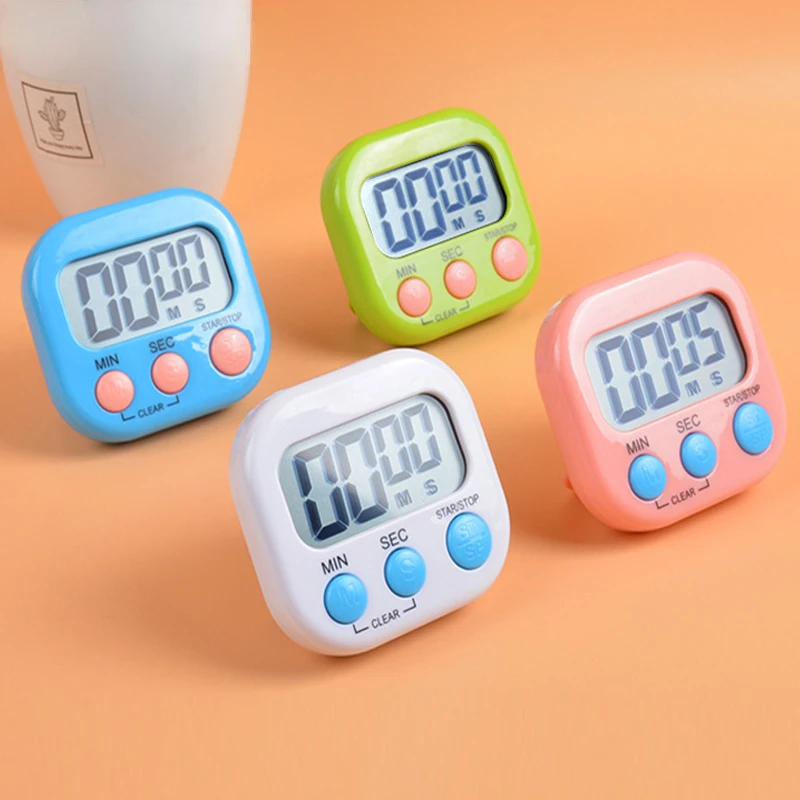 1PC Digital Kitchen Timer - Stopwatch Count Up and Down Digital Kitchen  Timer for Cooking Big Digits Loud Alarm Magnetic Backing Stand Cooking  Timers