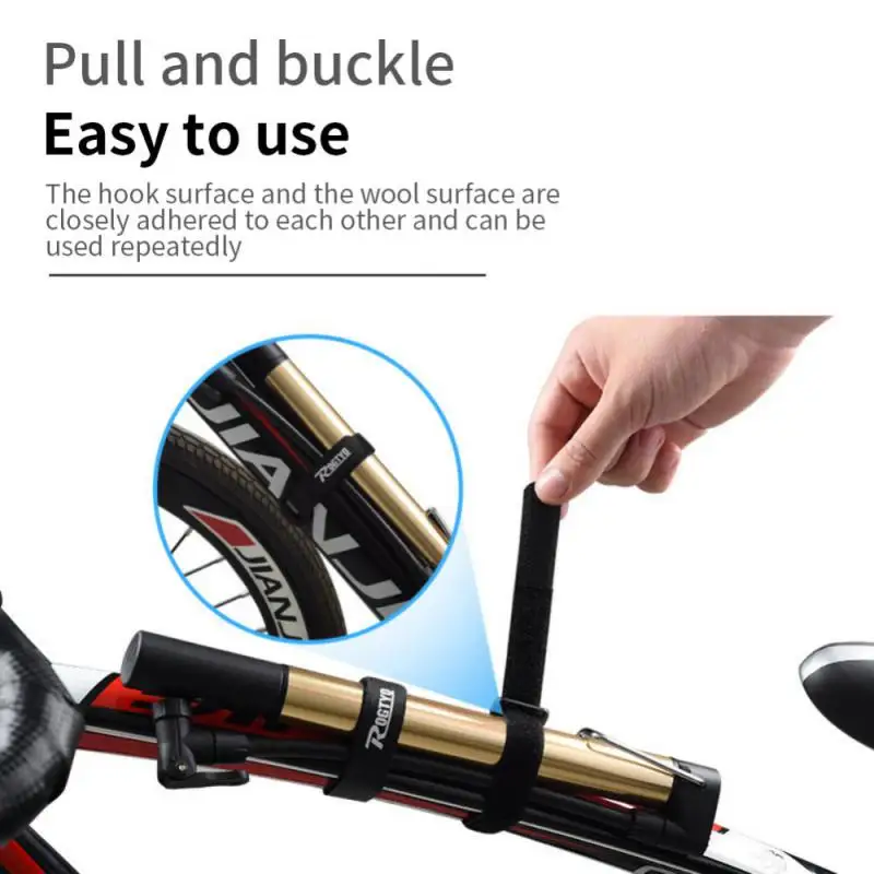 Nylon Reverse Buckle Fastener Tape Bicycle Fixing Strap Reusable Straps Fixing Rope Tying Strap Rope Bike Supplies Accessories