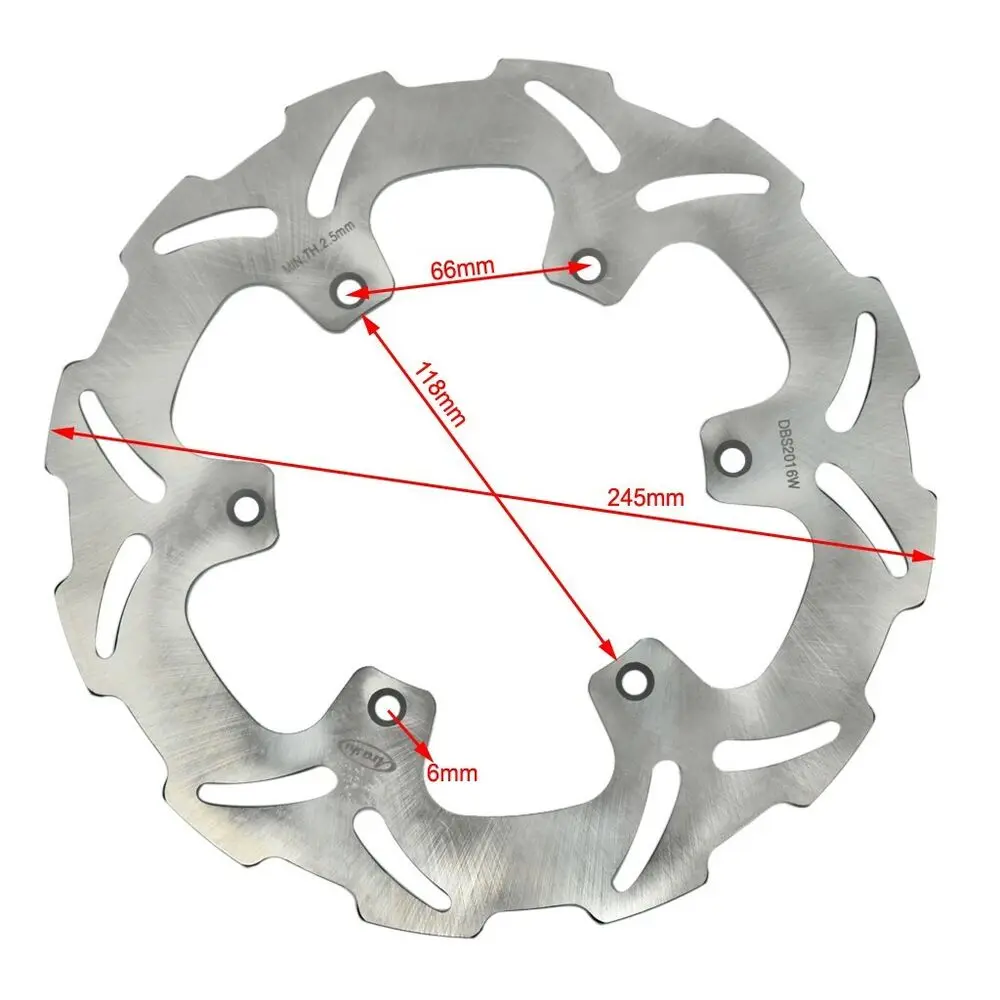

DBS-2016W Front Rear Brake Disc Rotors for Pit Dirt Bike Motorcycle