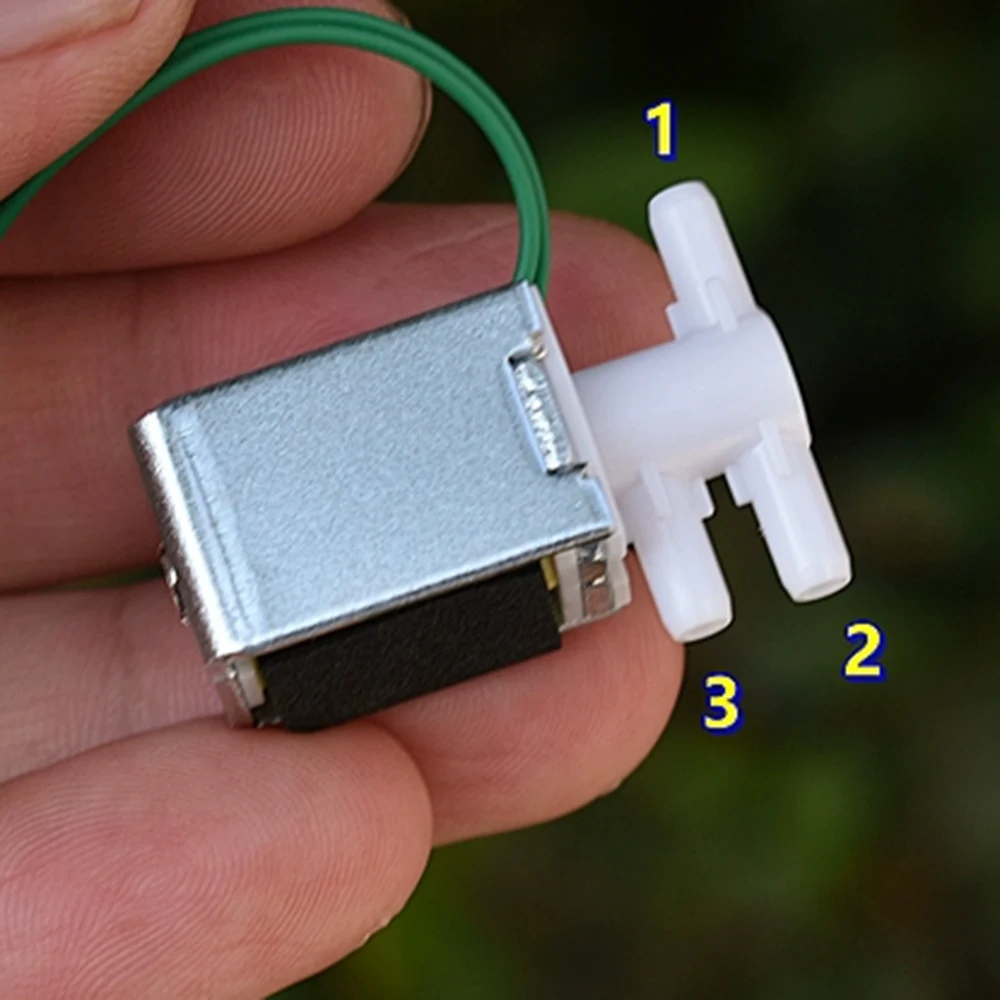 DC 9V-12V Two-Position Three-Way Electric Solenoid Valve N/O Electromagnetic Air Valve Corrosion preventive