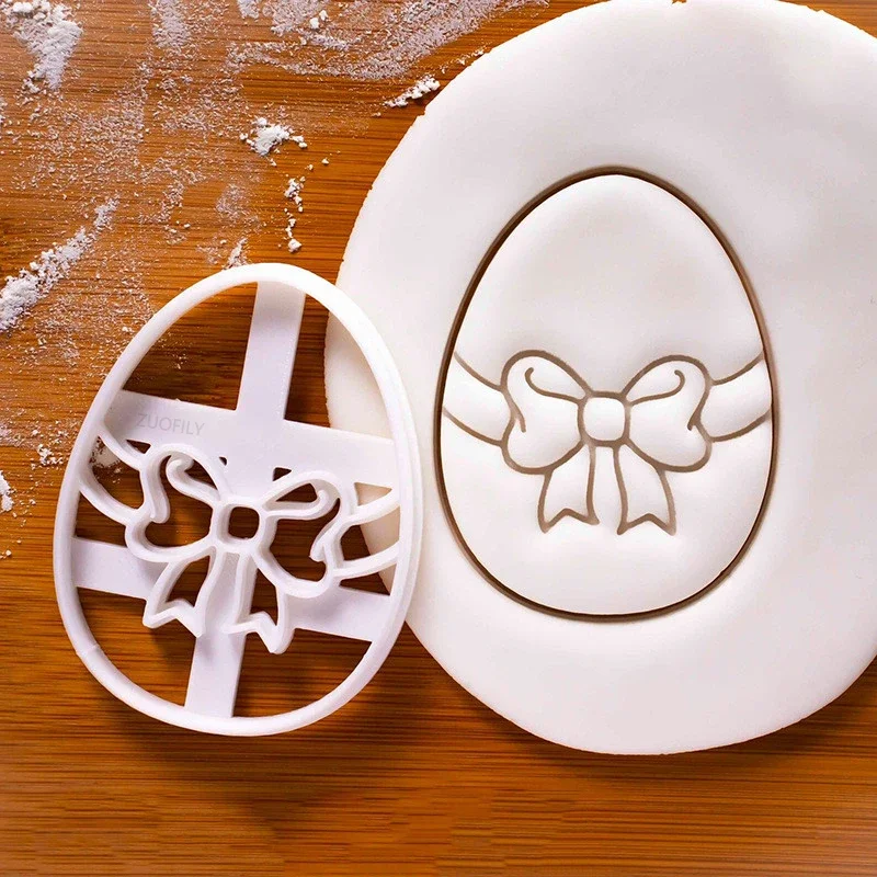 Cookie Cutter Cookie Mould Cookie Printing Mold Baking Mold Easter Cookie Cutters Easter Eggs Bunny Biscuit Mold Baking Tool DIY Handmade Biscuit Stamp Mould