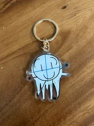 Animatic Battle Object Double - Sided Kawaii Cartoon Character Keychain Pendant (A)