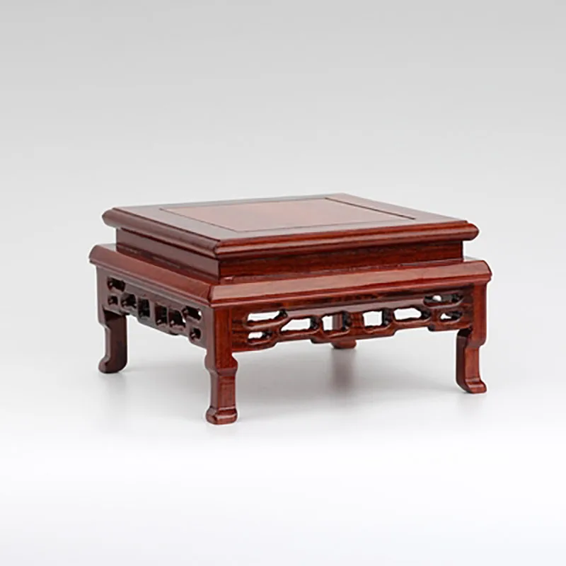 Jade mahogany stone base, carved and other stone base, Handicraft ornaments, Jade base, purple clay pot, square table