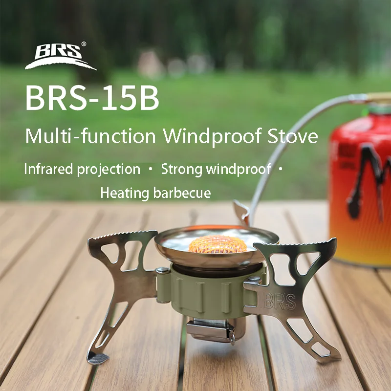 BRS15Boutdoorcampingmultifunctionalwindproofgas2900Wportableminigasstoveoutdoor