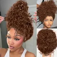 Perruque Lace Frontale 360 Invisible avec Cordon de Serrage, Cheveux Humains Ondulés Chocolat Marron, 30 Pouces, Ondulations Profondes et Bouclées 2