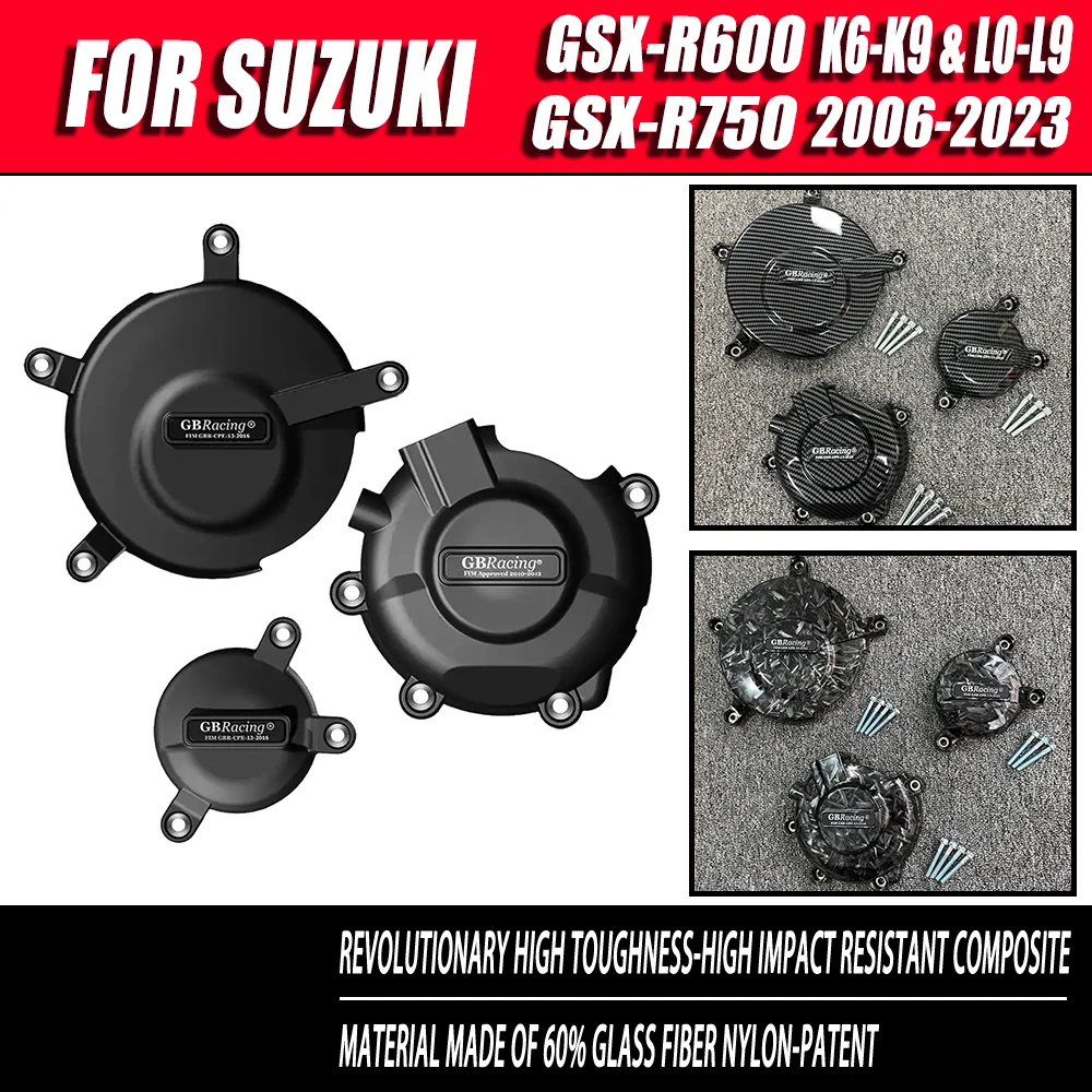 Motorcycles Engine Cover Protector Case for SUZUKI GSX-R600 GSX-R750 K6 K7 K8 K9 2006-GSXR 600 GSXR 750 L0-L9 2006-motorcycle engine cover engine cover protector