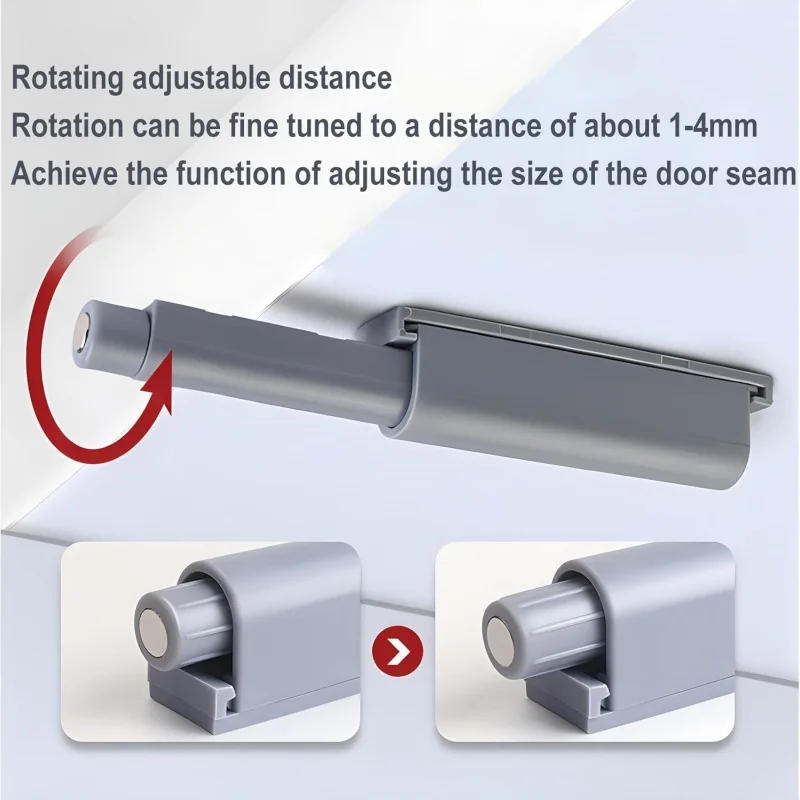 10PCS Push to Open Cabinet Magnetic Door Latches,Push in Catch Push Magnet Latch for Hidden Doors Closure Release Press Out