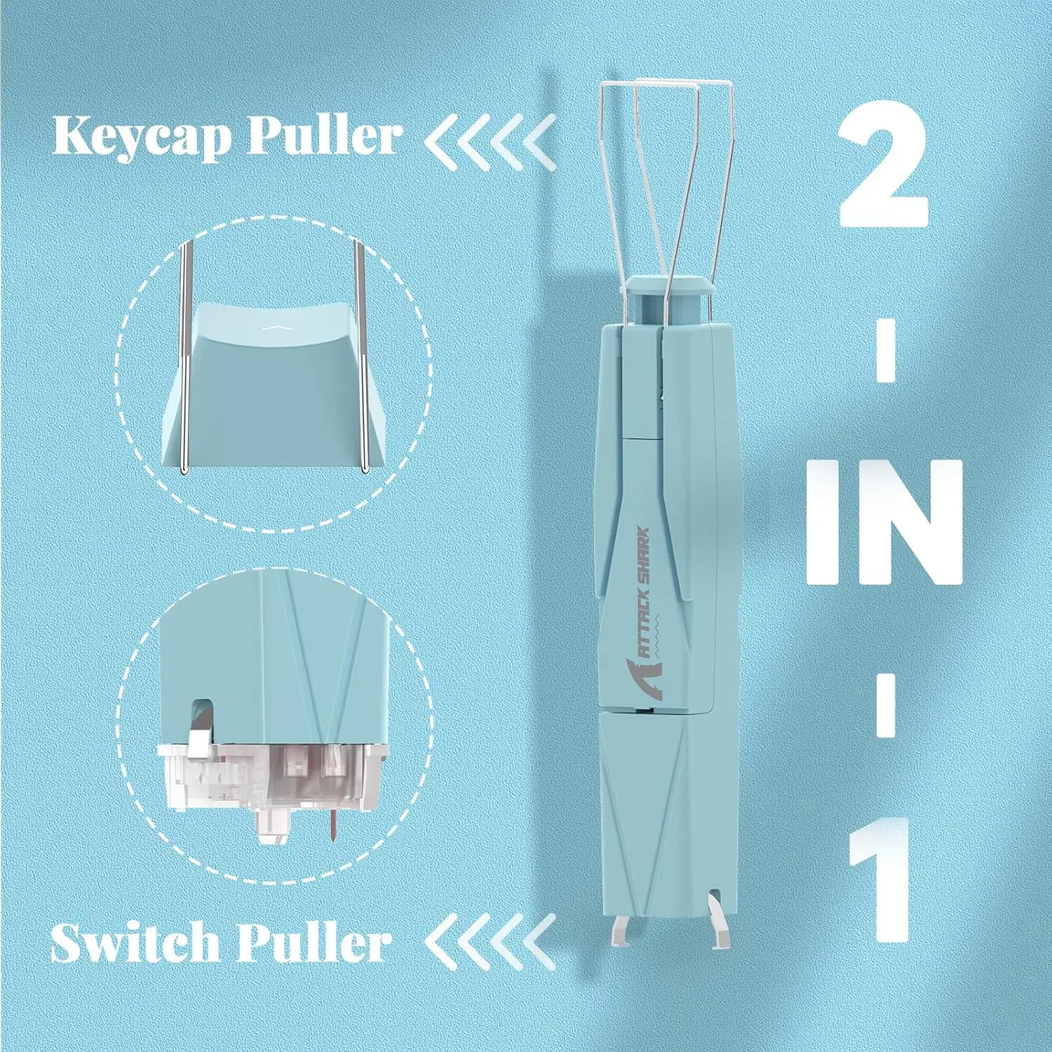 ATTACK SHARK KS01 2-in-1 Switch Puller/Keycap Puller for Mechanical  Keyboard - AliExpress