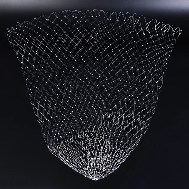 1 Pc Nylon Fish Line Fishing Net Rhombus Mesh Hole Net Collapsible Fishing Tools 3 Sizes Woven Fishing Net Fishing Accessories