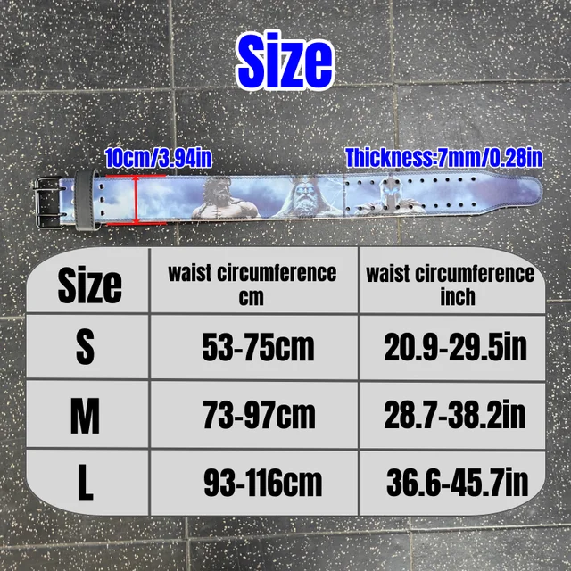 God's Power Weightlifting Belt, Gym Extreme Workout Belt for Men & Women, Professional Powerlifting Belt for Deadlift, Squat 2