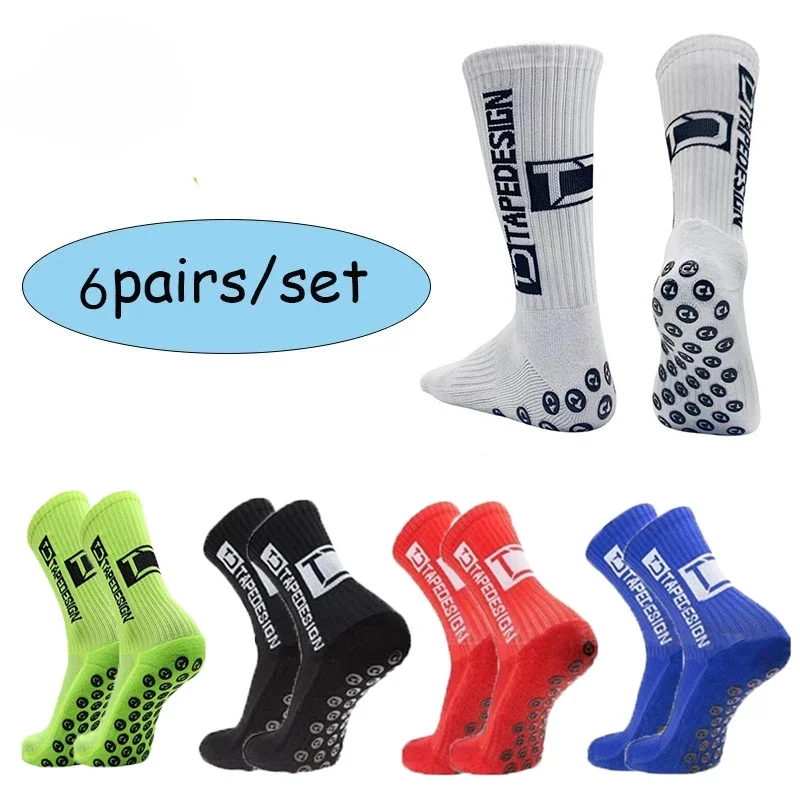 6 Pairs Anti-Slip Sport Socks 1