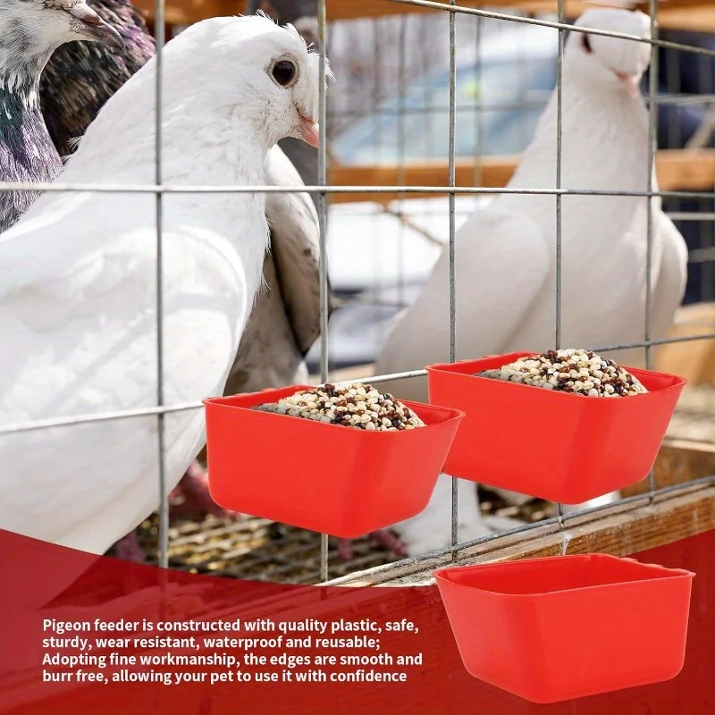10 cage cup chicken feeding cups, hanging feeding water bowls, suitable for pet parrots, chickens, sheep, hamsters, rabbits