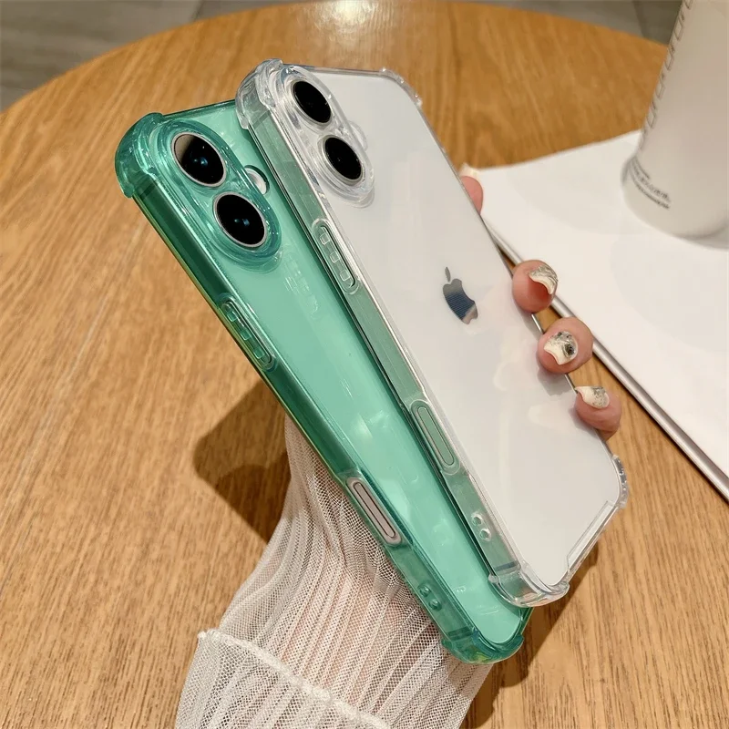 Premium Transparent Shockproof Silicone Soft Case with Luxury Jelly Clear Finish