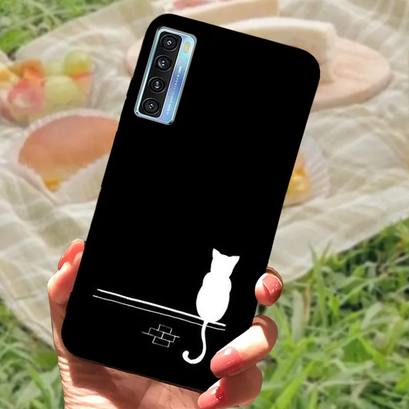 Elegant Black Marble Silicone Soft Case - Protective Bumper Cover