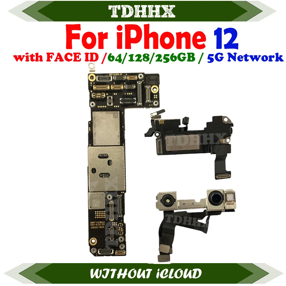 iPhone Motherboard Mainboard With iOS Sytem For iPhone 12 Pro Support Update Clean iCloud Plate Fully Tested