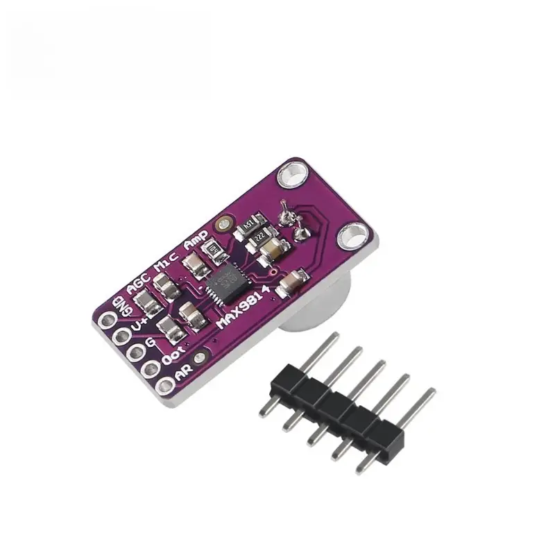1-10pcs MAX9814 Microphone AGC Amplifier Board Sound Sensor Module Auto Gain Control Attack for Arduino MAX4466 PCB Board Diy image 5