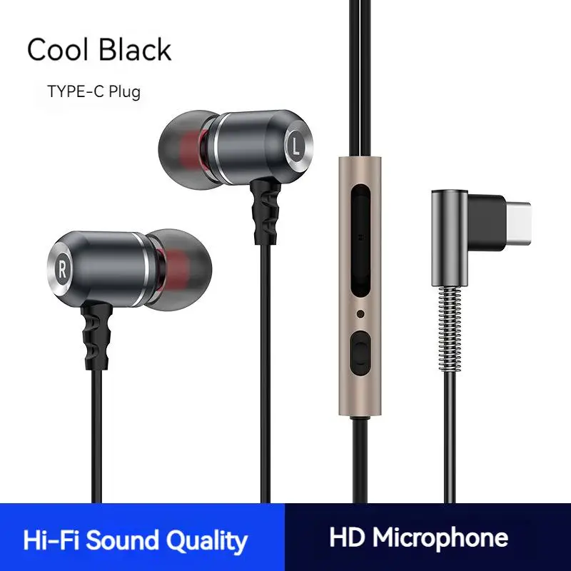 (حافظة سماعة أذن مجانية) سماعات أذن سلكية معدنية م...