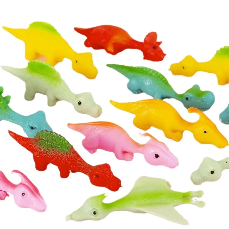 Finger Dinosaur Slingshot Catapult Toys For Kids Party Goodie Gift Bag Stuffer Fillers Regalos Cumplea&ntilde;os Ni&ntilde;os Para Invitados