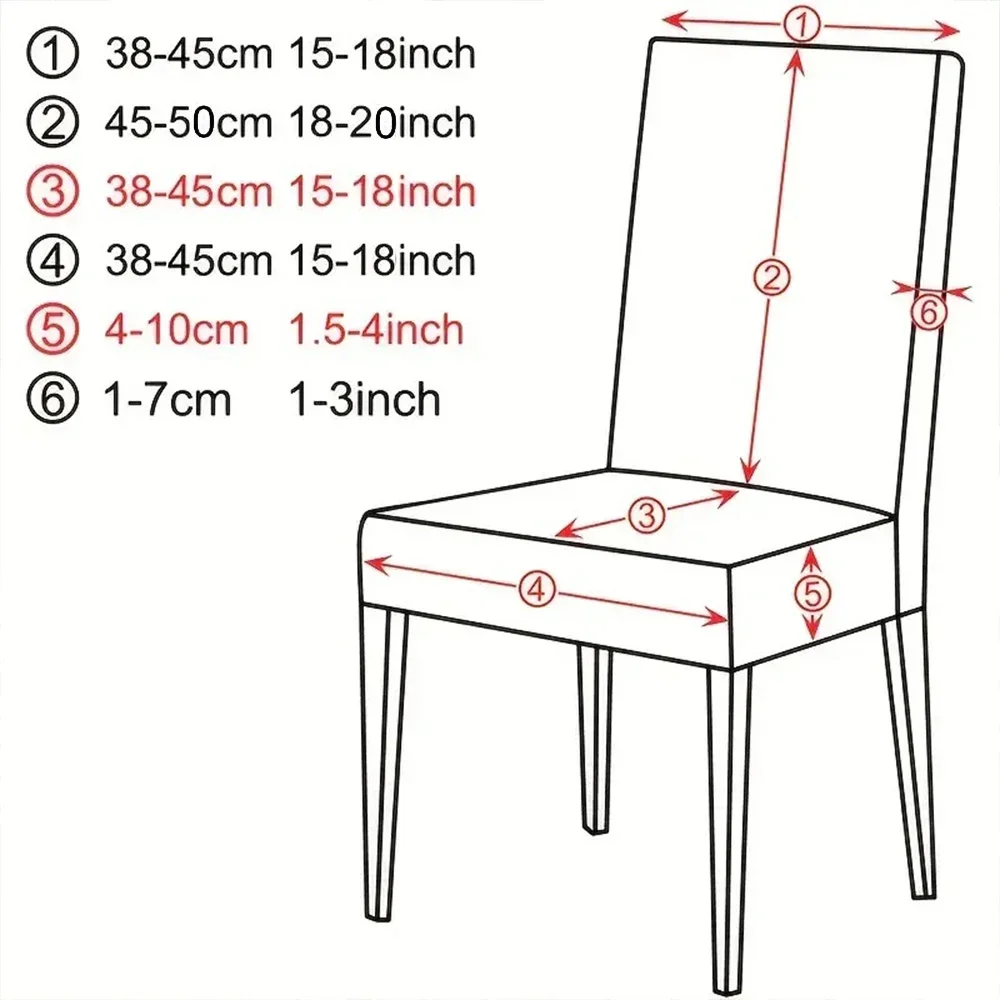 Soft Velvet Chair Covers Thick Solid Color Chair Seat Cover Stretch Dining Room Chair Slipcover Office Banquet Restaurant 1PC 3