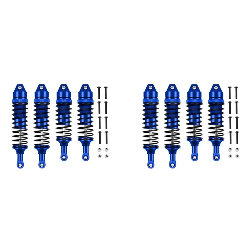 

4X Metal Front And Rear Shock Absorber For Traxxas Slash 4X4 VXL 2WD Rustler Stampede Hoss 1/10 RC Car Upgrades Parts,2