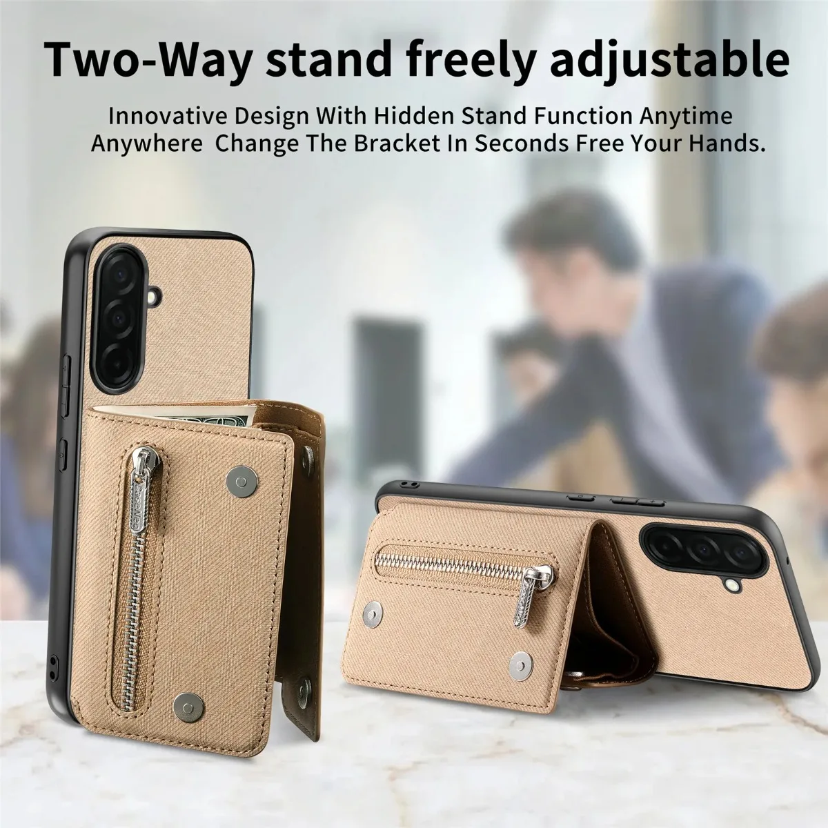 Detachable Magnetic Wallet Phone Case with Magsafe Integration