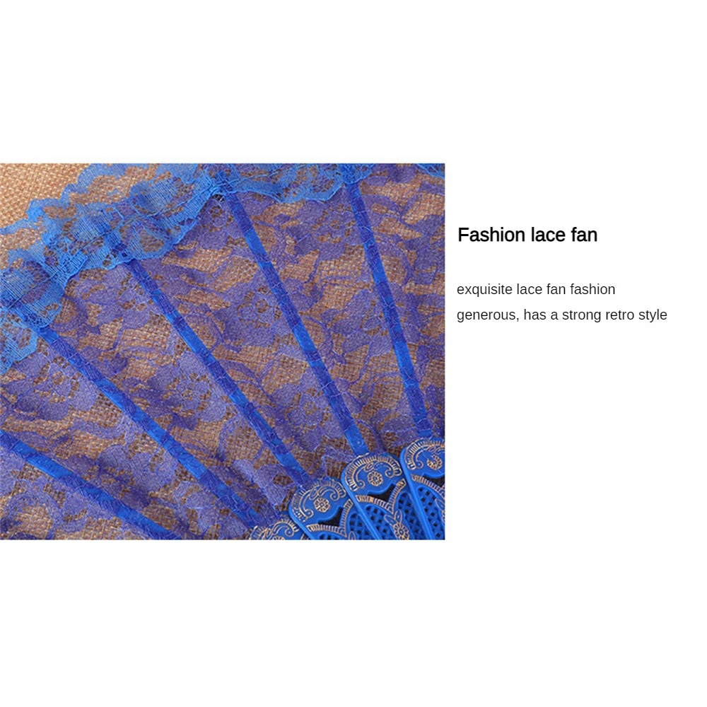 1/2/4PCS Retro Lace Folding Hand Fan Summer Performance Photography Photo Props Portable Chinese