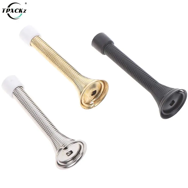 1 Piece Rubber Cap Metal Door Stops Spring Stopper Wall 85mm Door
