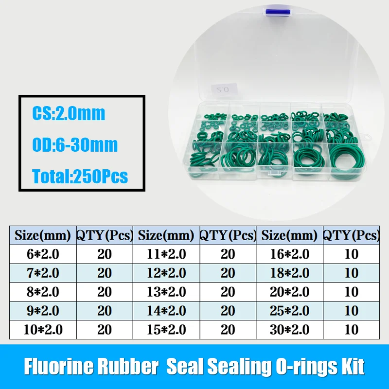 Fluorine Rubber O-Rings 10mm OD 4mm ID 3mm Width FKM Seal Gasket, Brown