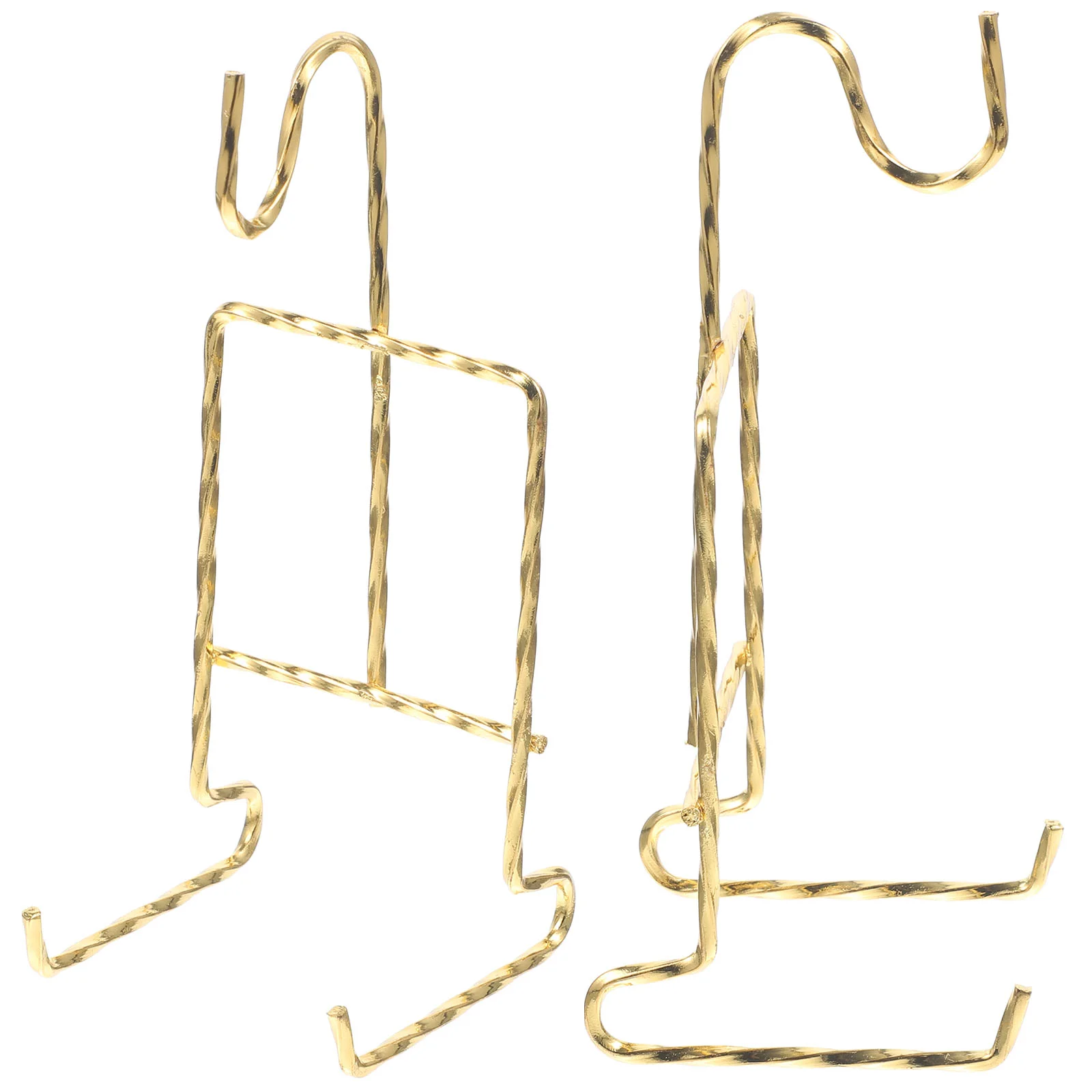 

2 Pcs Saucers Draining Hanger Plate Holder Display Rack Cup Stand Showing Organizer