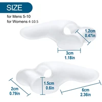 Get Relief from Bunions with 2pcs Soft Big Toe Corrector - Perfect for Night and Home Use, Long-term Comfort 2