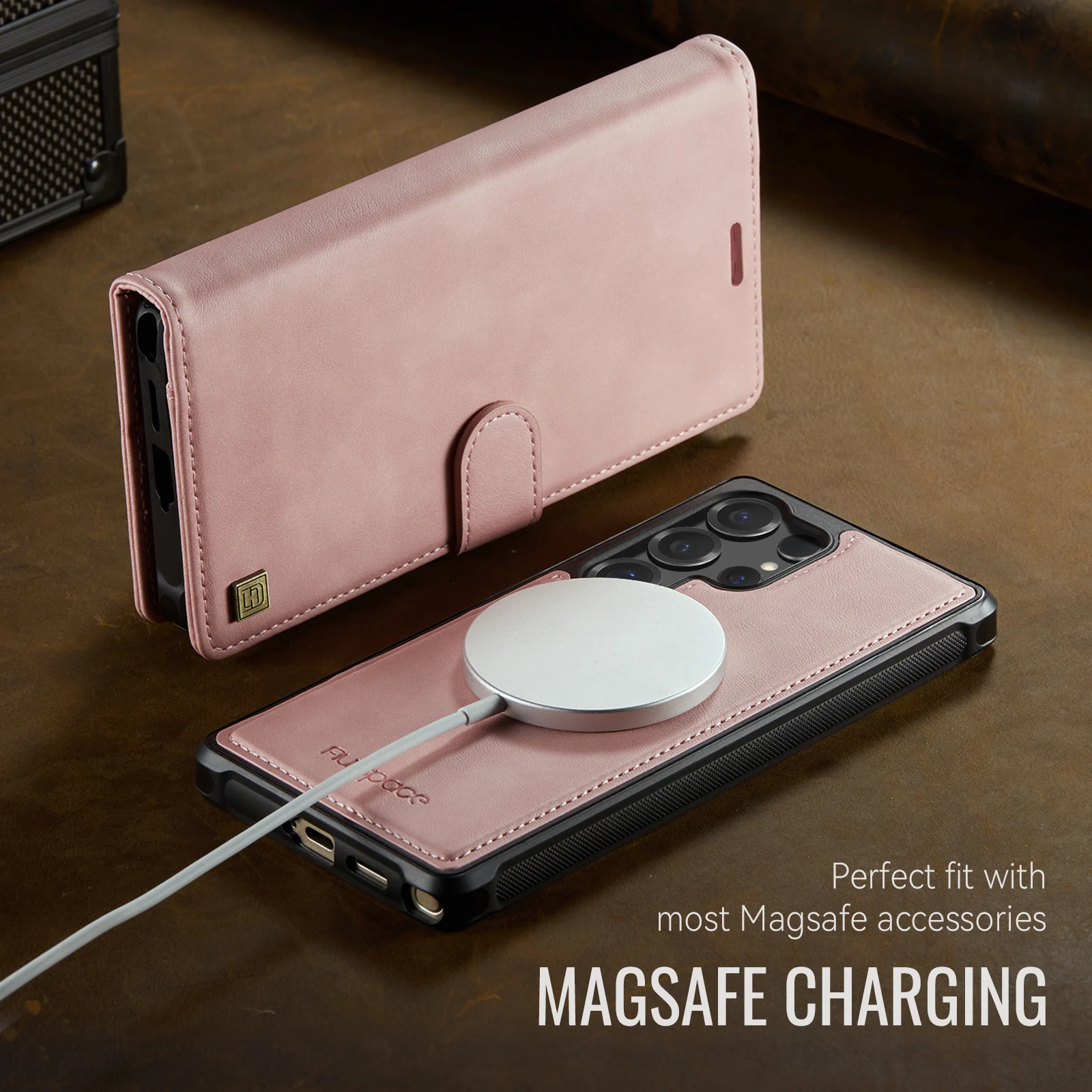 Leather Phone Case 2-in-1 Detachable Wallet Cover With Card Holder For Samsung Galaxy S25 Plus