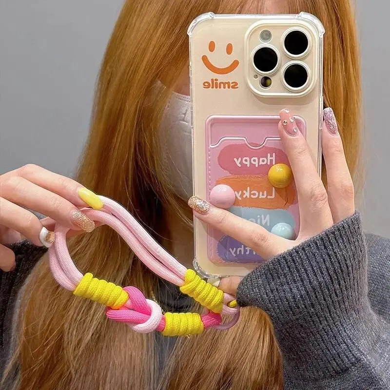 Smile 3D Candy Beans Card Bag Hang Case