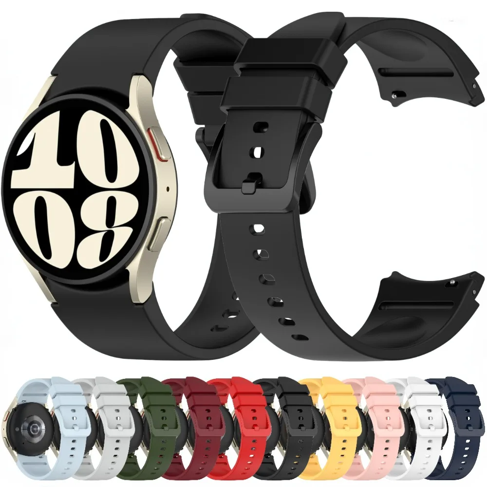 Cinturino In Silicone Senza Gap Per Samsung Galaxy Watch 6/Classic 47Mm 43Mm 44Mm 40Mm/5 Pro 45Mm Bracciale Per Samsung Watch 5/4 44Mm Band