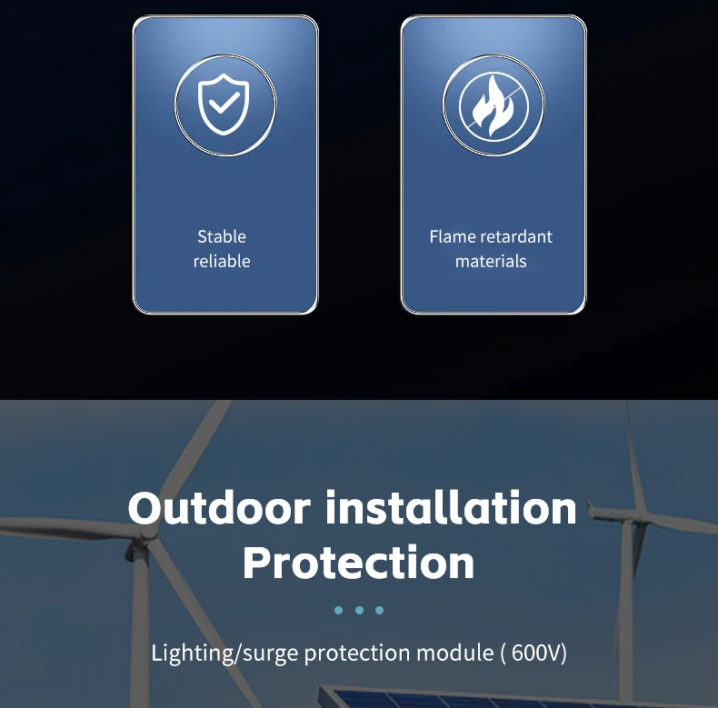 Description Picture 6 of itemXIONGISOLAR Solar photovoltaic PV Combiner Box With Lightning Protection 2 input 1 out DC 600V Fuse MCB SPD Waterproof Box IP65