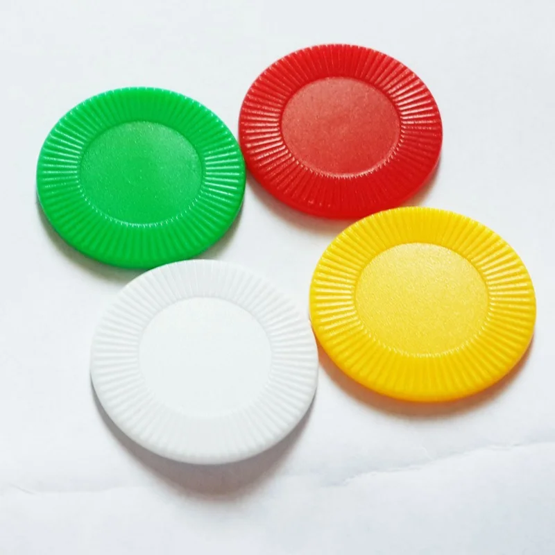 22mm PS Plastic Chips Mahjong Accessories Tokens Sun Flower Game Coin Props 50Pcs/set plastic game coins mahjong chips
