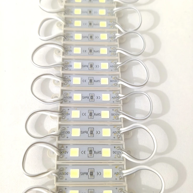 20PCS 12V waterproof 5054 2LEDs 0.6W Injection molding LED Module high lumen super bright led modules lighting