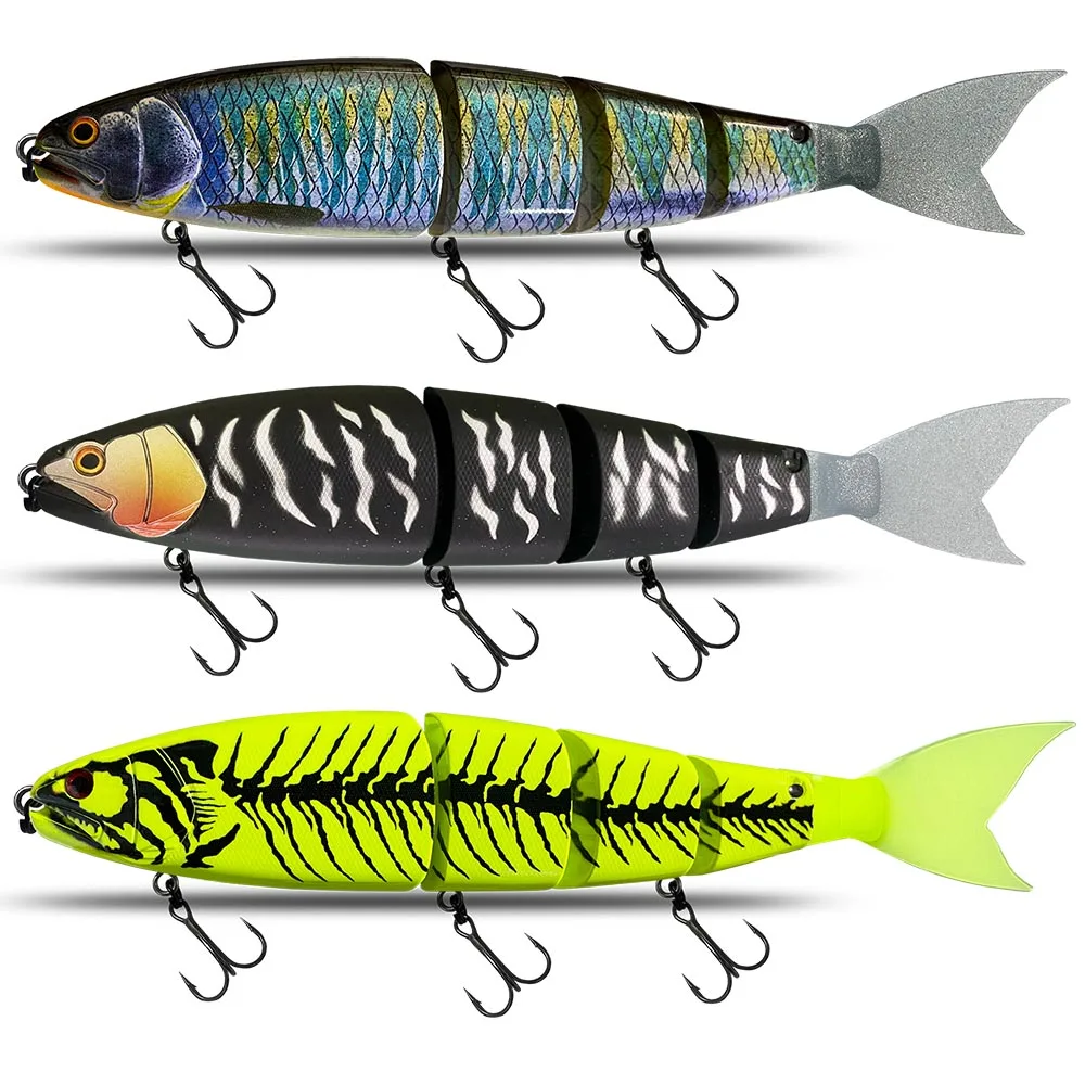 Fishing Lure Size 300mm Swimming Bait Jointed Floating/Sinking Giant Hard Bait Section Lure For Big Bait Bass Pike Minnow Lure