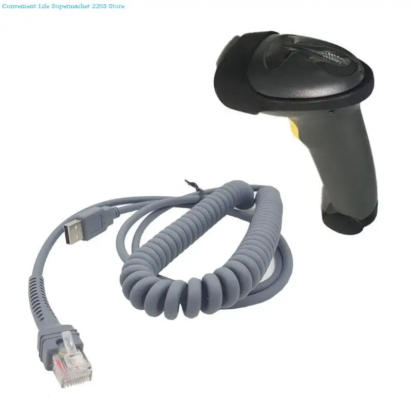 91AA Symbol LS2208AP LS1203 LS4208 LS4278용 효율적인 9피트 코일형 USB 케이블