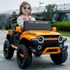 12V Kids Electric 4 Wheel Drive Off-Road Toy Rechargable Battery Car Sit By Child With Remote Control And LED Light 4